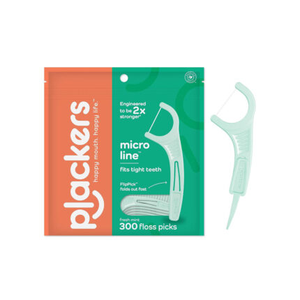 Plackers Micro Line Dental Floss Picks, Fold-Out FlipPick