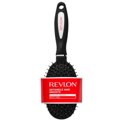 REVLON Detangle & Smooth Black Cushion Hair Brush